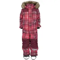 Didriksons Polarbjörnen Winter Coveralls in Rusty Wine 90 cm Punainen 90 cm Pojat, Tytöt