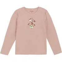 Minymo Pitkähihainen T-paita Misty Rose 122 cm 122 cm Tytöt
