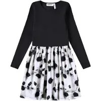 Molo Credence Long-Sleeved Dress Giant Panda 98/104 cm Musta 98/104 cm Tytöt