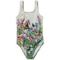 Molo Nika Uimapuku Wild Horses 98 cm Valkoinen 98 cm Tytöt