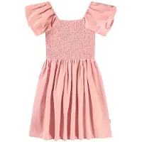 Molo Cherisla Short-Sleeved Dress Rosequartz 92/98 cm Vaaleanpunainen 92/98 cm Tytöt