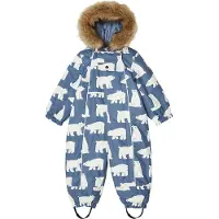 Kuling Val D'Isere Talvi Haalari Polar Bear 98 cm Sininen 98 cm Pojat, Tytöt
