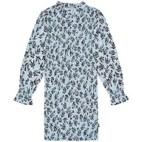 Molo Calesta Mekko Blue Studio Birds 110/116 cm Sininen 110/116 cm Tytöt