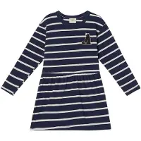 Kuling GOTS Chios Raidalliset Mekko Laivastonsininen 74/80 cm Laivastonsininen 74/80 cm Tytöt