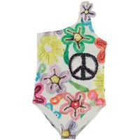 Molo Nai Uimapuku Flower Power 98 cm Valkoinen 98 cm Tytöt