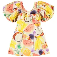 Molo Cissy Short-Sleeved Dress Fruit Salad 98/104 cm Beige 98/104 cm Tytöt