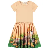 Molo Cissa Short-Sleeved Dress Jungle Games 92/98 cm Oranssi 92/98 cm Tytöt