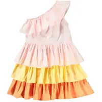 Molo Cora Short-Sleeved Dress Charlotte Pink 146/152 cm Vaaleanpunainen 146/152 cm Tytöt