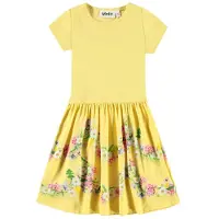 Molo Cissa Short-Sleeved Dress Garlands 146/152 cm Keltainen 146/152 cm Tytöt