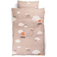 Done by Deer SE GOTS Happy Clouds 100 x 130 / 38 x 55 cm Junior-vuodevaatteet Puuteri Pinkki One Size Pojat, Tytöt