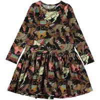 Molo GOTS Creola Mekko Lhama Joy Jersey 134/140 cm Ruskea 134/140 cm Tytöt