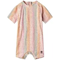 Wheat Cas Painettu Yksiosainen Rashguard-uimapuku Rainbow Flowers 80 cm Vaaleanpunainen 80 cm Tytöt