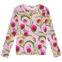 Molo GOTS Rose Pitkähihainen T-paita Artichoke Glow 98 cm Vaaleanpunainen 98 cm Tytöt