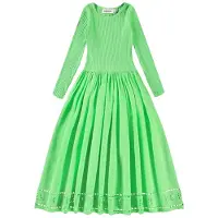 Molo Cibelle Long-Sleeved Dress Green Vibes 110/116 cm Vihreä 110/116 cm Tytöt