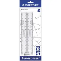 Staedtler 562 152 PB, Muovi, Läpinäkyvä, 150 mm, 2 kpl