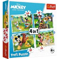 Trefl Mikki Hiiri ja Minni Hiiri 4-in-1 palapelisetti