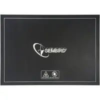 Gembird 3DP-APS-02, Tulostimen rakennusalusta, Musta, 1 kpl