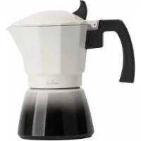 Jata HCAF2409, Mokkapannu, 0,45 L, musta, Valkoinen, Alumiini, 9 kuppia, 101,5 mm