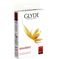 Glyde Ultra-kondomit Mansikka 10 Yksiköt
