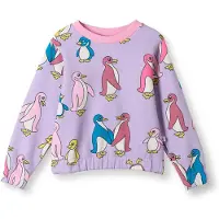 Smafolk Yapeen Huppari Pingviinien Kanssa Liila Heather Purple Heather purple-5-6 Y Purppura 5-6 vuotta Tytöt
