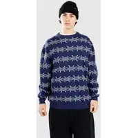 Santa Cruz Wired Knit Crew Neule midnight blue Koko XL