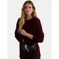 Ralph Lauren for woman. 431P04070001 Tasha small patent leather crossbody bag black (OSFA), Casual, Classic