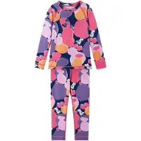 Reima Moomin Trivsam Thermal Base Layer Set Soft Coral Soft Coral-92 cm Wool Vaaleanpunainen 92 cm Pojat, Tytöt