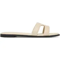 Tommy Hilfiger Th Logo Strap Mule - Cream - 39