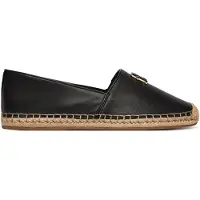 Tommy Hilfiger Th Logo Leather Espadrille - Black - 38