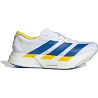 Adidas Men's Adizero Adios Pro 4 Cloud white/Blue/Yellow Juoksukengät 44 2/3