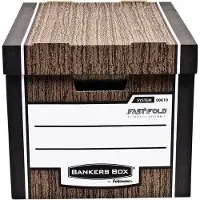 Fellowes Woodgrain Fast Fold 10 kpl ruskea