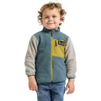 Didriksons Kids' Anten Full Zip Factory Blue Välikerrospuserot 110