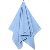 Lexington - Kylpypyyhe velour jacquard 100x150 cm Taivaansininen