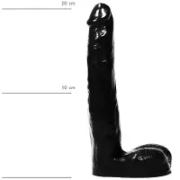 All Black Dildo 21 cm