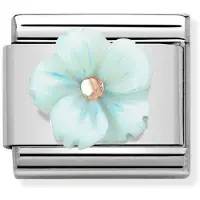 Nomination Rose Gold Flower in Turquoise Mother of Pearl 430510-04