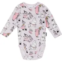 Muumi Pärllek Body Lila 80 - Pink - 68