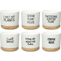 4Living Quotes 12cm ruukku aluslautasella