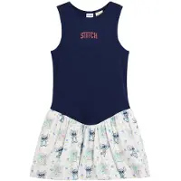 Desigual Mekko 'Stitch' laivastonsininen / smaragdi / magenta / munankuori