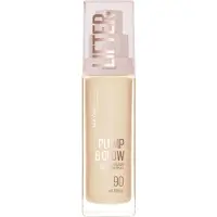 Maybelline Lifter Plump & Glow kirkastava meikkivoide luonnolliseen ilmeeseen sävy 90 30 ml