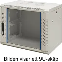 Toten – System Z, 19" wall mounted cabinet, 12U, 600x600, glass front door, 60kg load, white (ZS66126000)