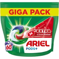 Ariel All-in-1 Pods + Extra Clean Power pyykkikapselit, 60 kpl.