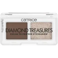 Catrice Diamond Treasures Cream to Powder Eyeshadow Luomiväripaletti 3 g Nr. 010 - Hazel Spark