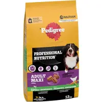 Pedigree 2 x 12 kg Professional Nutrition Adult Maxi >25 kg siipikarja & vihannekset kuivaruoka koirille
