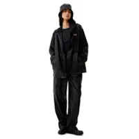 Hunter Izzy Pu Hooded Jacket - Black - XL