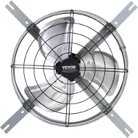 Vevor -päätytuuletin, 15 tuuman ullakkopoistoilmapuhallin säädettävällä termostaatilla ja ulkoverkolla, 1300 CFM:n talon tuuletin viilentää jopa 1850 neliöjalkaa, hiljainen ilmanvaihto katolle, autotal