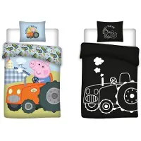 Aymax Peppa Pig Lasten vuodevaatesetti (Lightning in the Dark) 140x200cm, 70x90cm