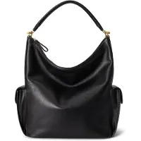 Ralph Lauren Soft Nappa-Blaike Lg Sh-Sba-Lrg - Black - ONE SIZE