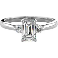 Festive Megan Emerald 0.74 ct timanttisormus 18-745-074-VK-HSI1