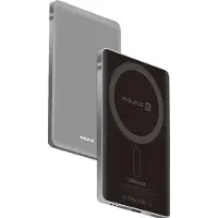 Evelatus Varavirtalähde PD20W 5000mAh Power Bank MagLink Elite langattomalla latauksella EVEP02PBMES Hopea
