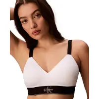 Calvin Klein Lightly Lined Bralette - White - XS